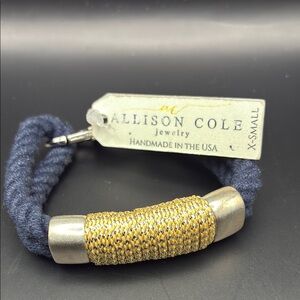 Allison Cole Navy and Gold Bracelet